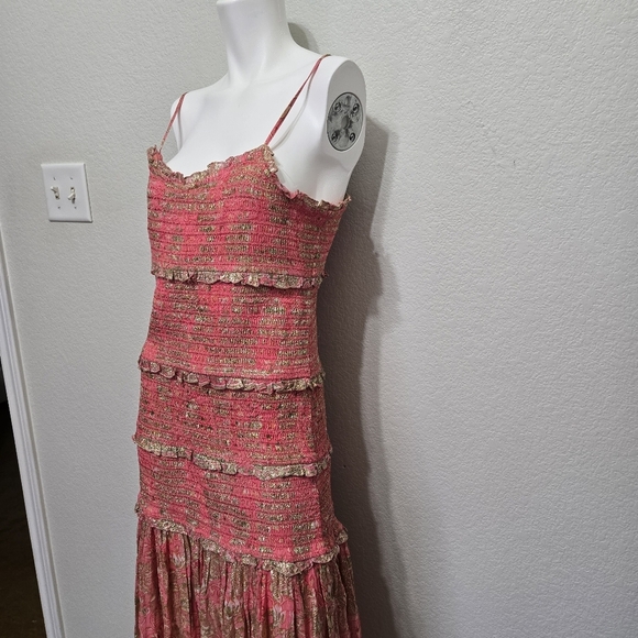 Hemant & Nandita Roop Pink Maxi Dress Size XL - Picture 8 of 14